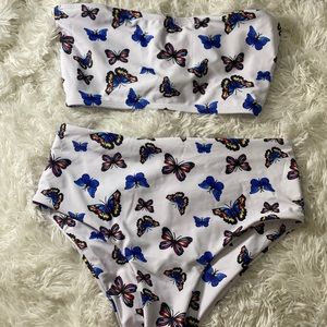 Never worn, just not into strapless bathing suits